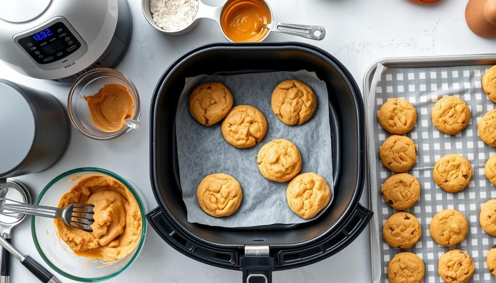 Air Fryer Cookie Baking Steps