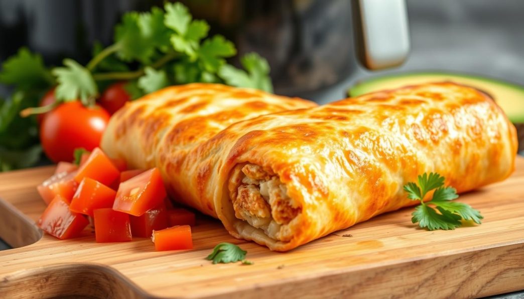 Air Fryer Frozen Burrito