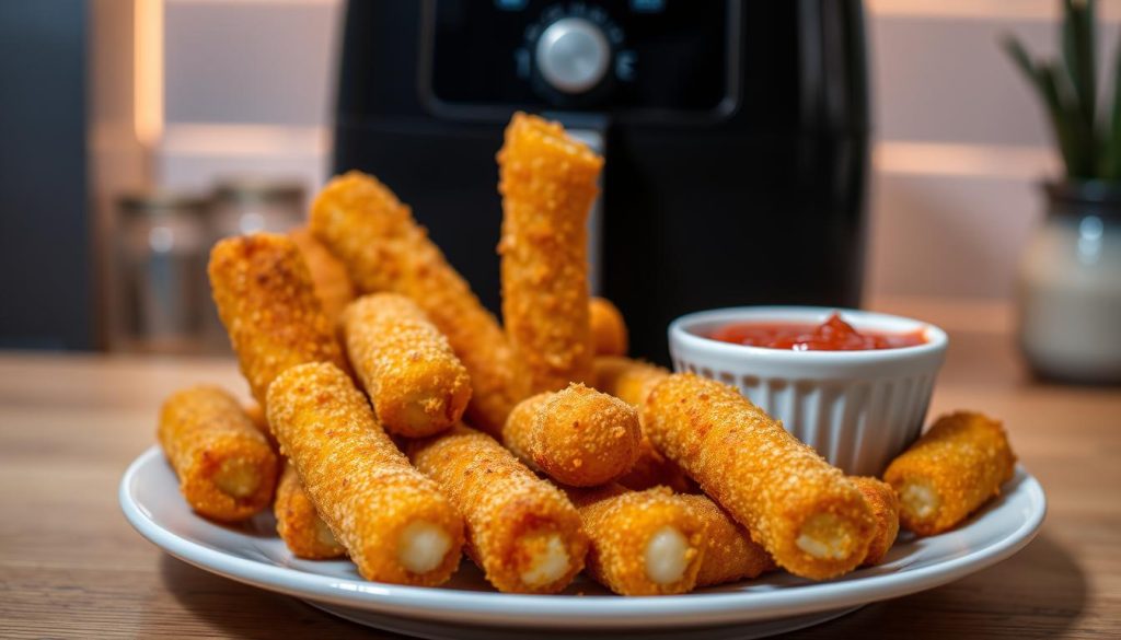 Air Fryer Frozen Mozzarella Sticks