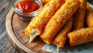 Air Fryer Frozen Mozzarella Sticks