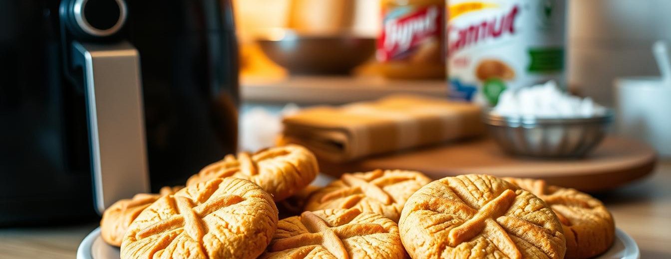 Air Fryer Peanut Butter Cookies