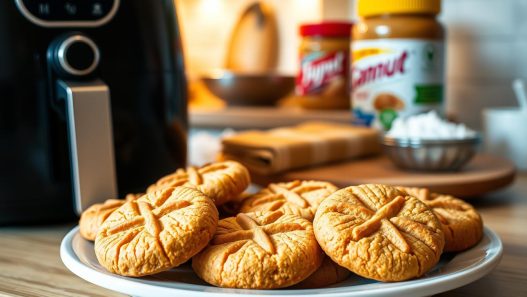 Air Fryer Peanut Butter Cookies