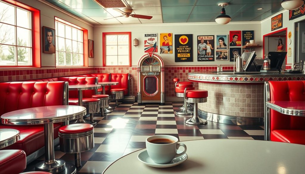 Classic diner interior