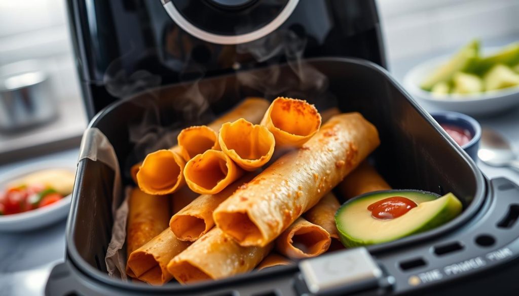 Frozen Taquitos in Air Fryer