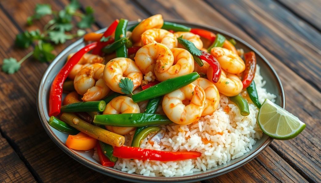 Garlic Shrimp Stir Fry