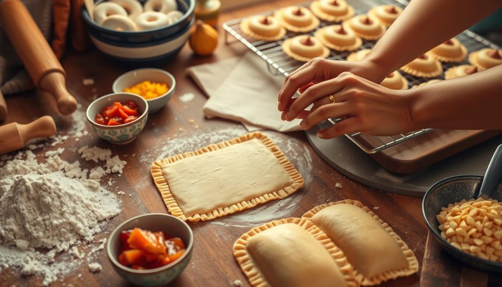 Pastelitos preparation