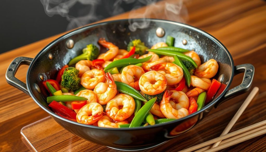 Shrimp stir fry