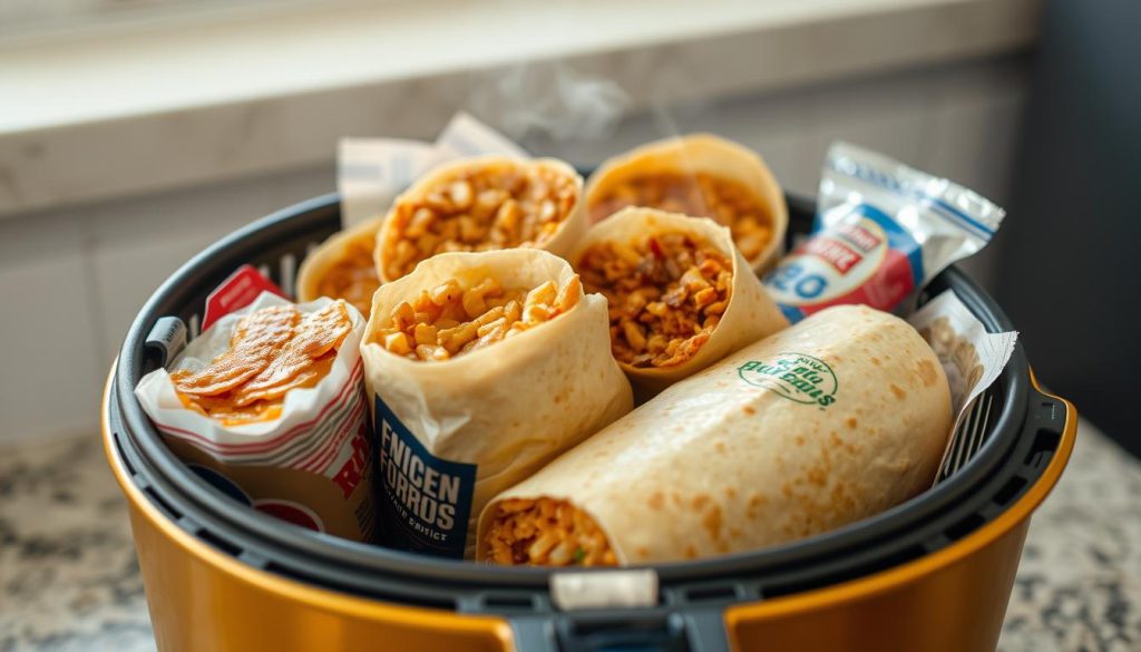 air fryer frozen burritos