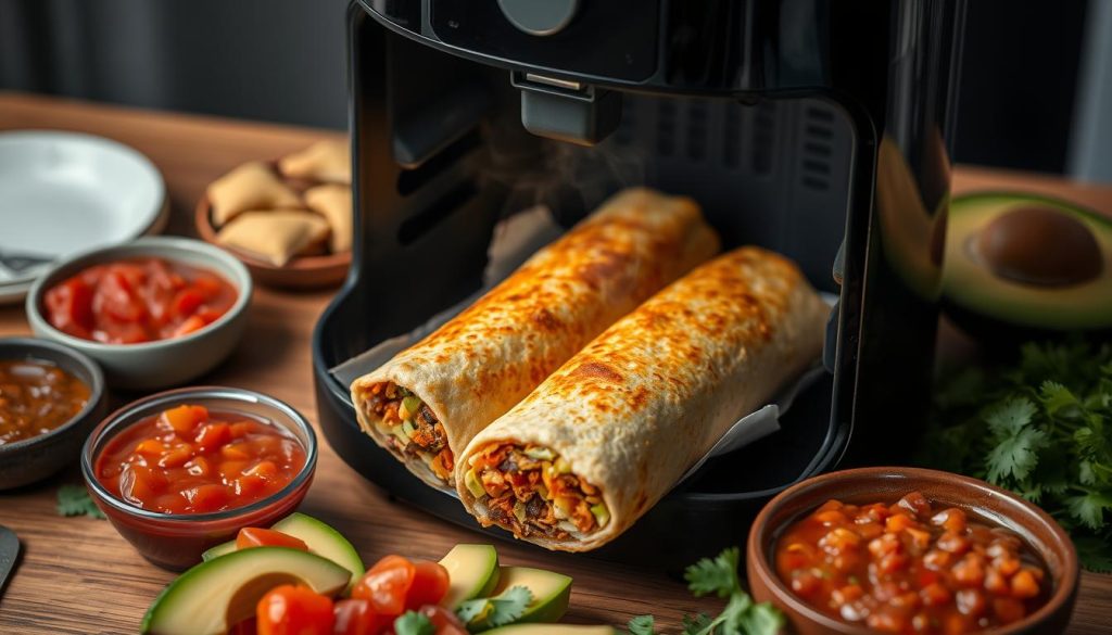 air fryer frozen burritos