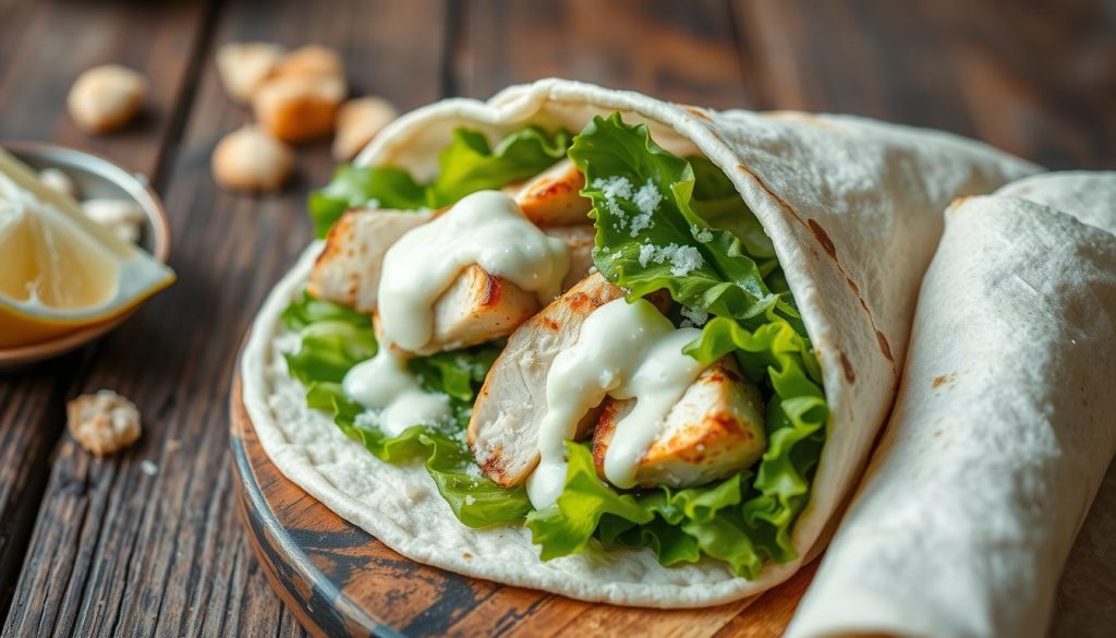 chicken caesar wrap