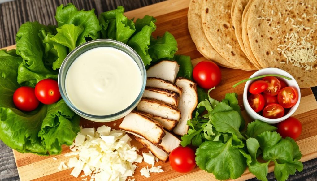 chicken caesar wrap ingredients