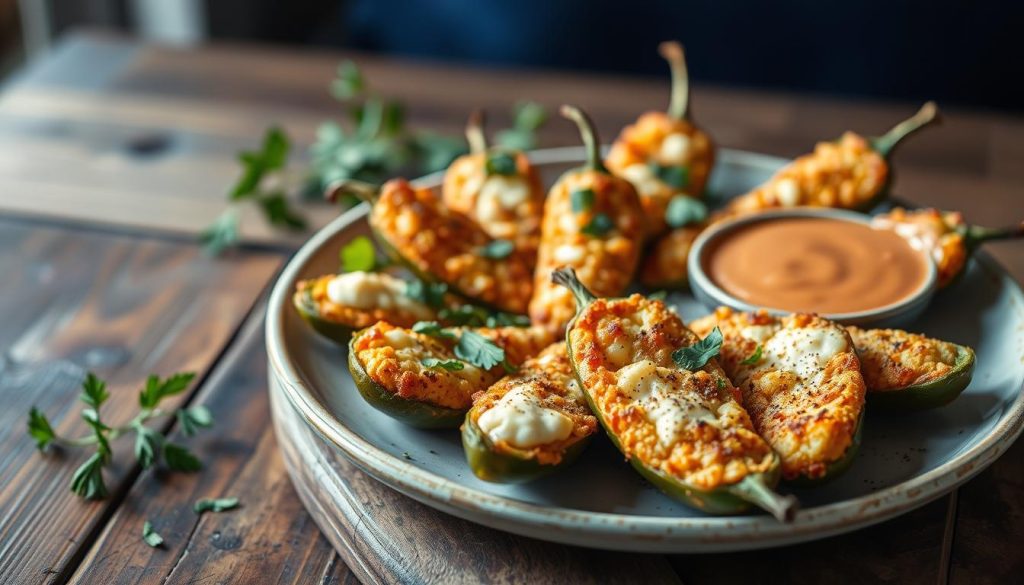 crispy air fryer jalapeño poppers