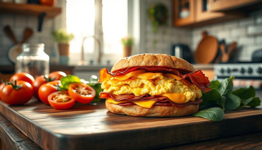 family breakfast sandwich