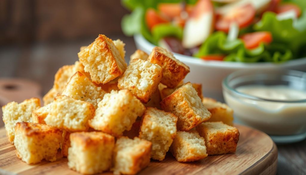 homemade croutons