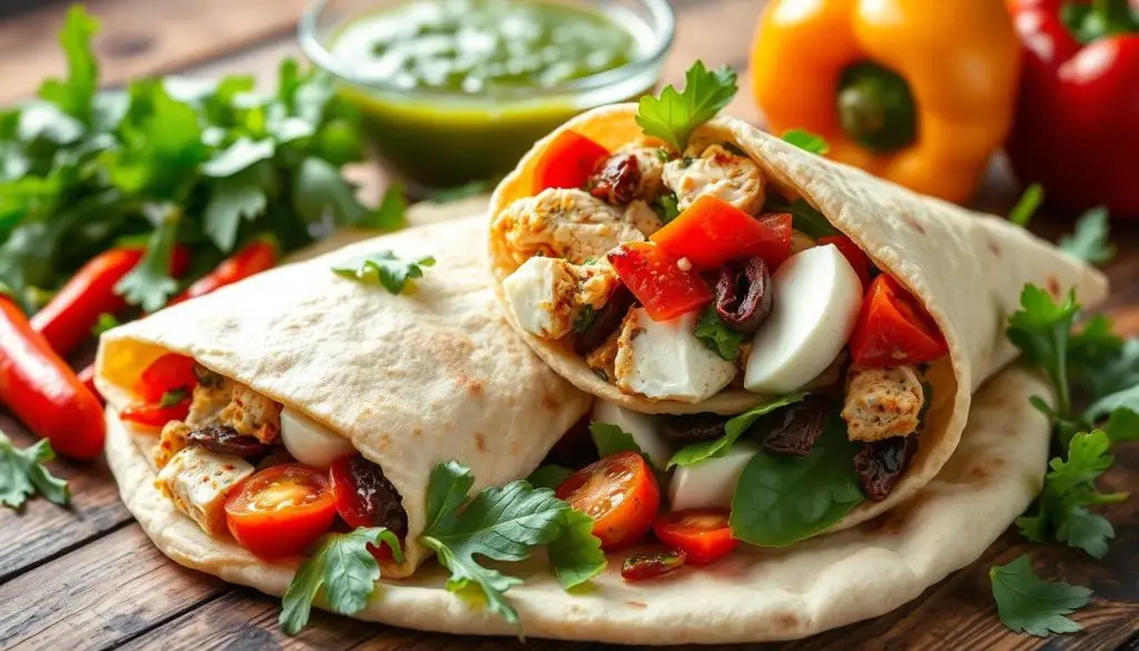 tuscan chicken wrap