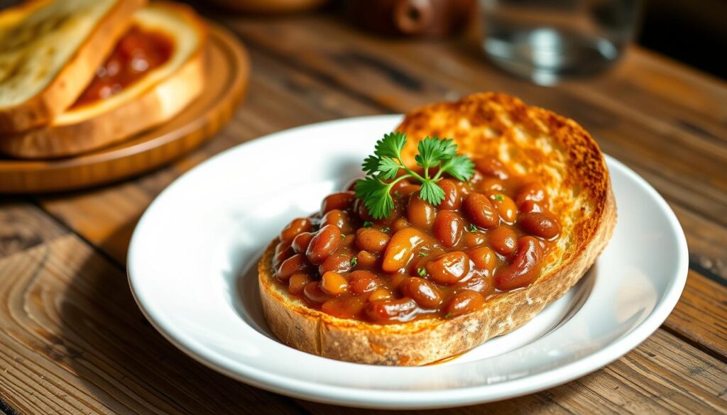 Baked beans on toast