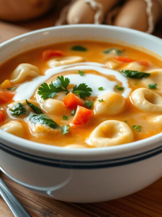 Creamy Tortellini Soup