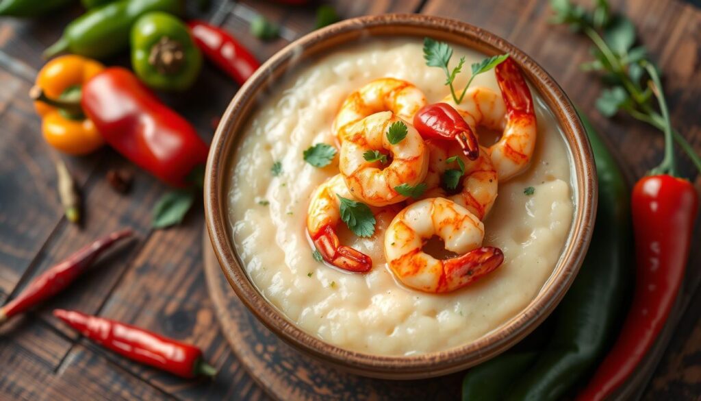 Spicy shrimp and grits