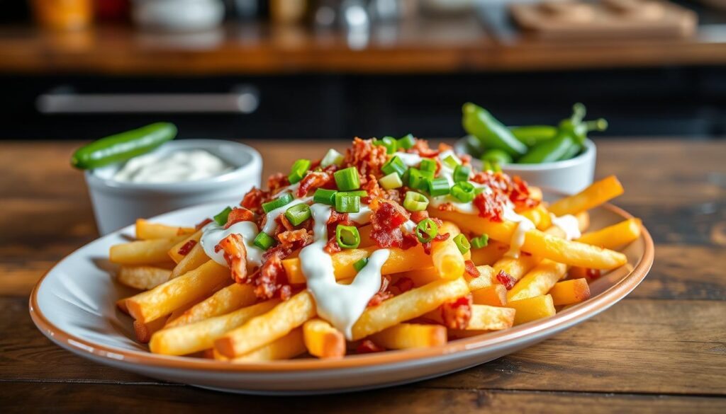 loaded fries presentation